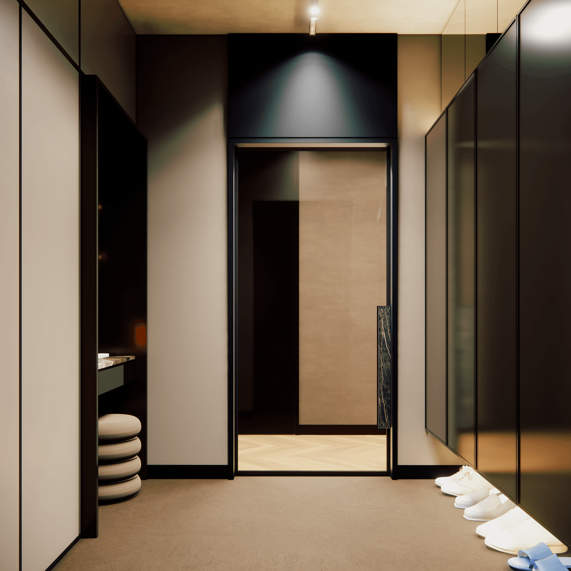 dom-w-lesie - Hall+komunikacja