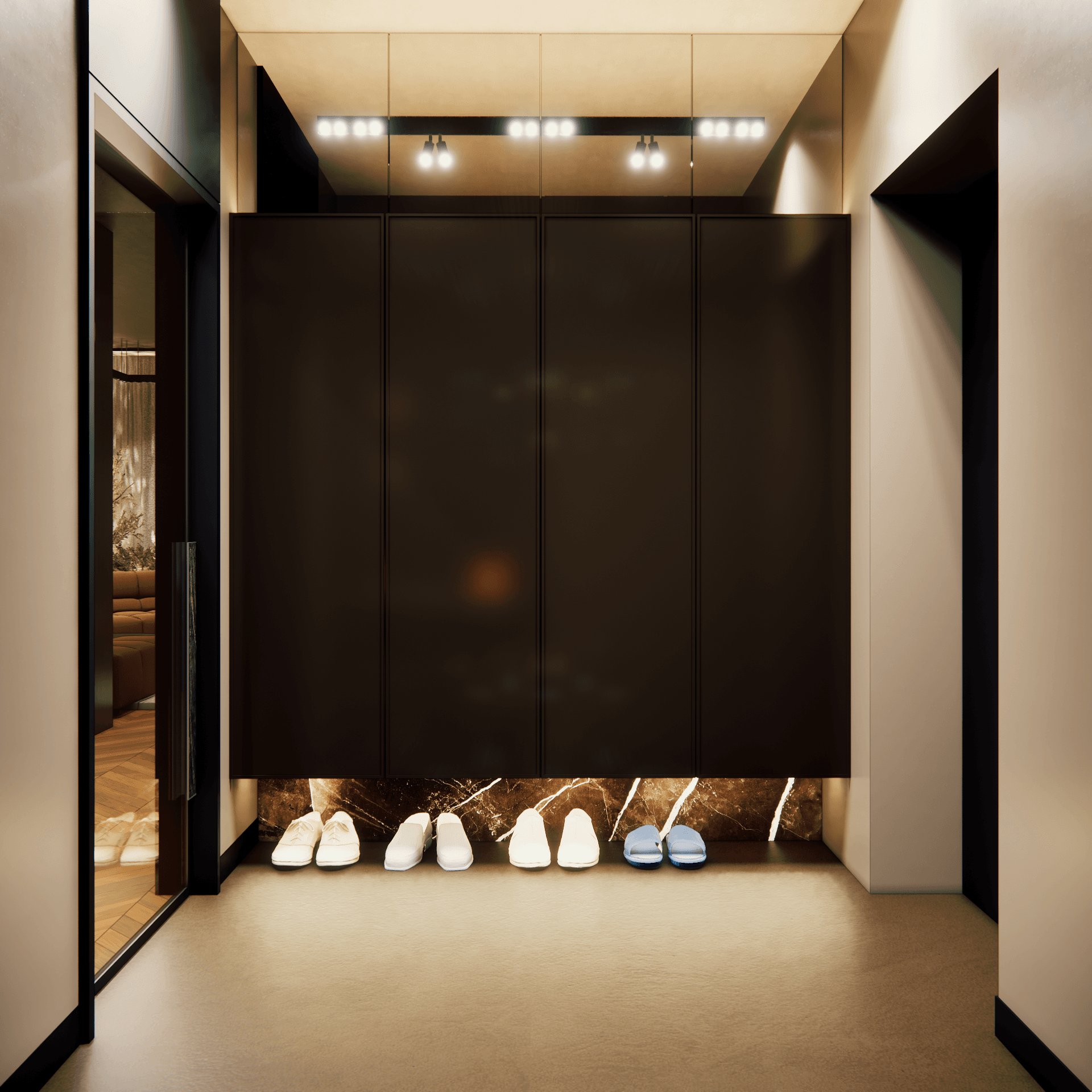 dom-w-lesie - Hall+komunikacja