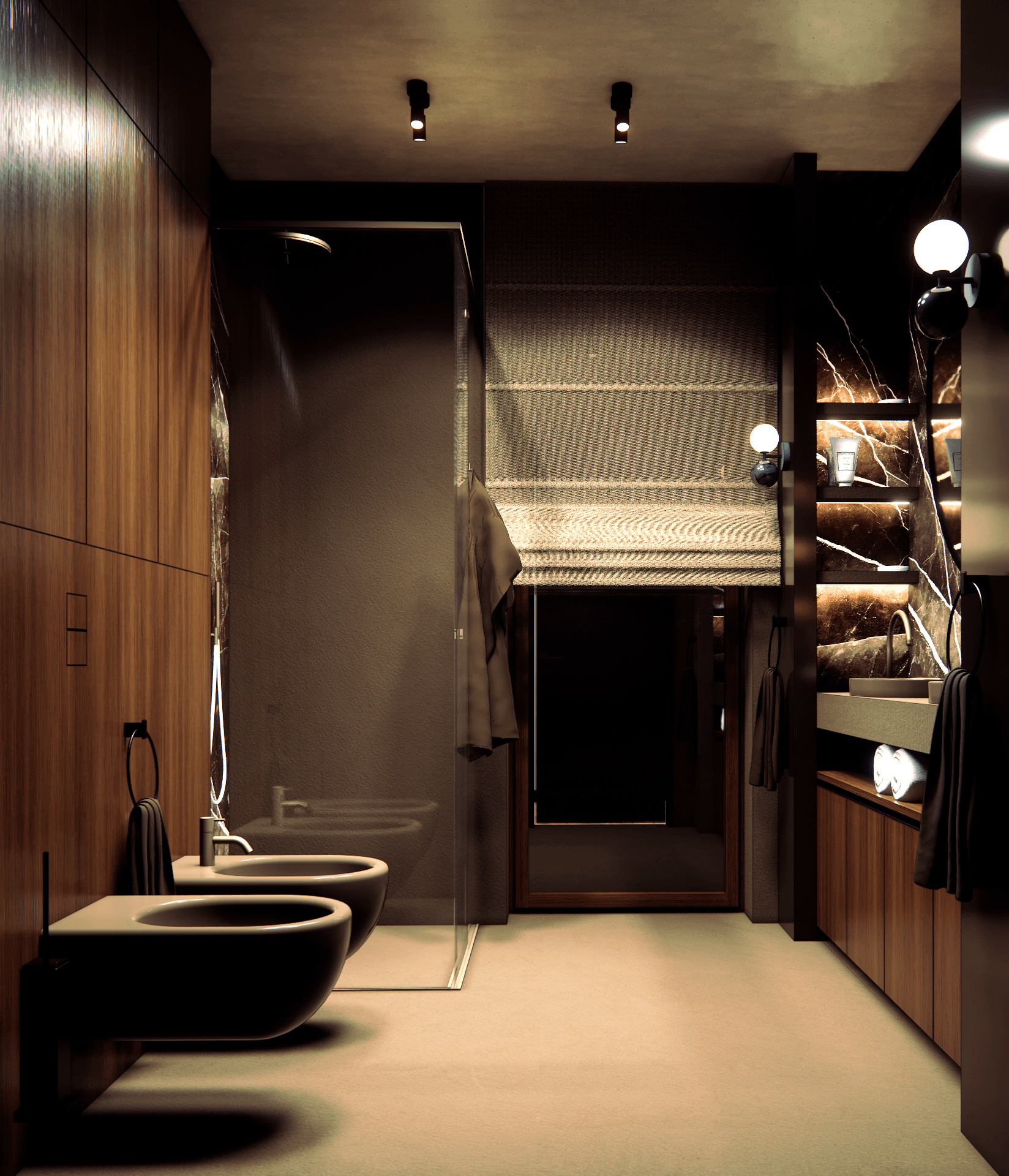 dom-w-lesie - Łazienka