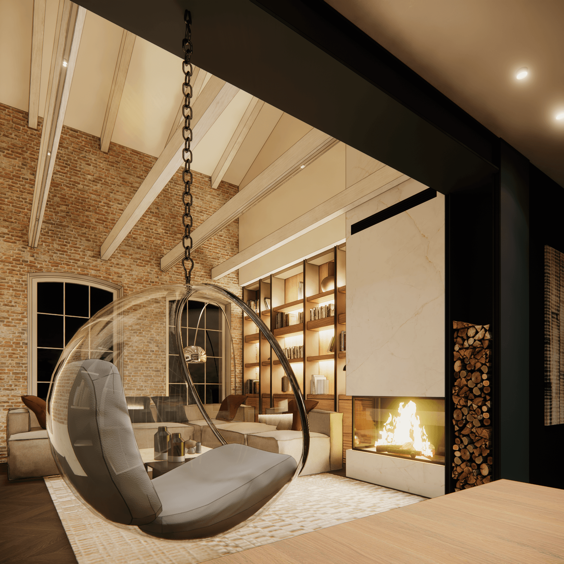 stuletni-dom - Strefa dzienna