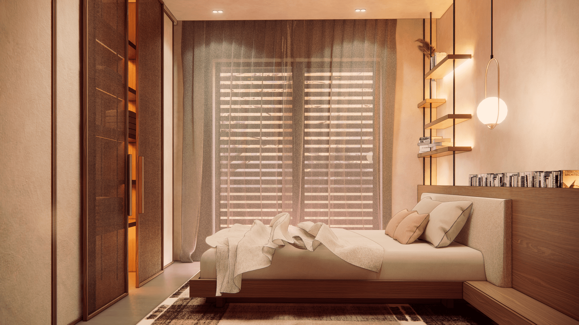 japandi - Sypialnia master