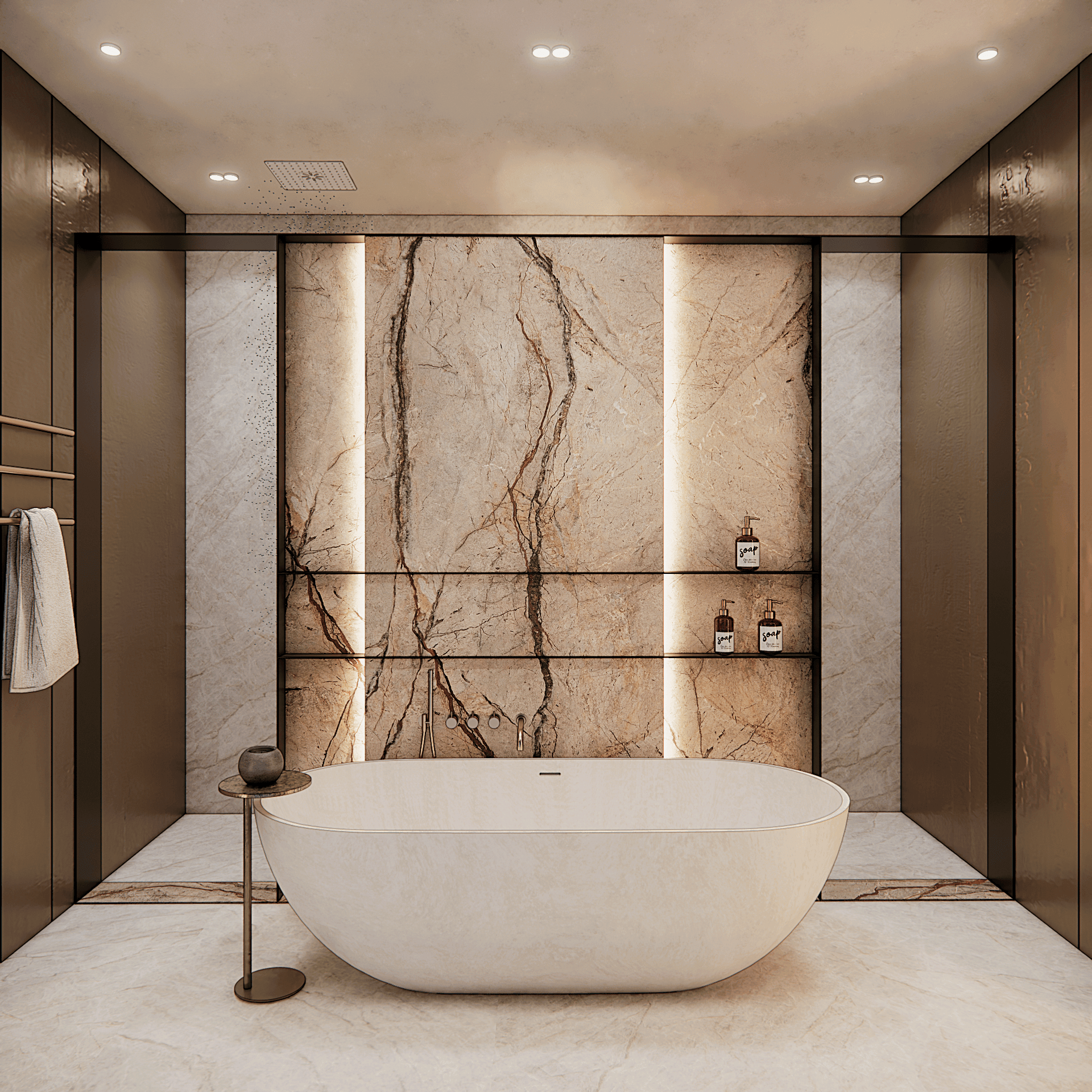 wnetrze-hollywood-hills - Łazienka master