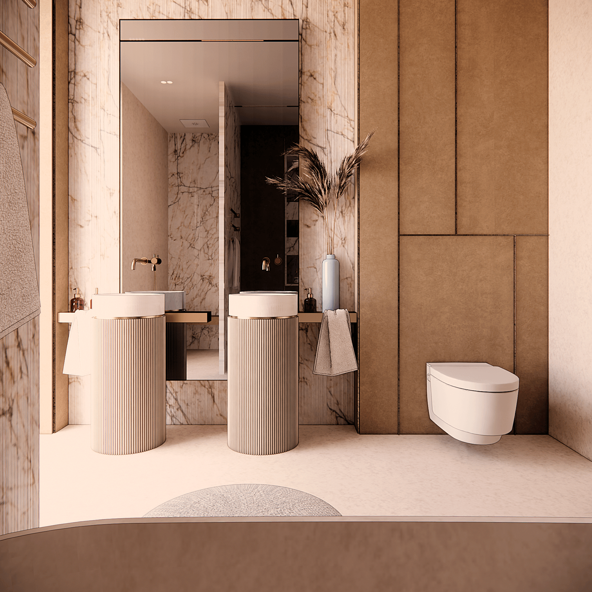 wnetrze-hollywood-hills - Łazienka dzieci