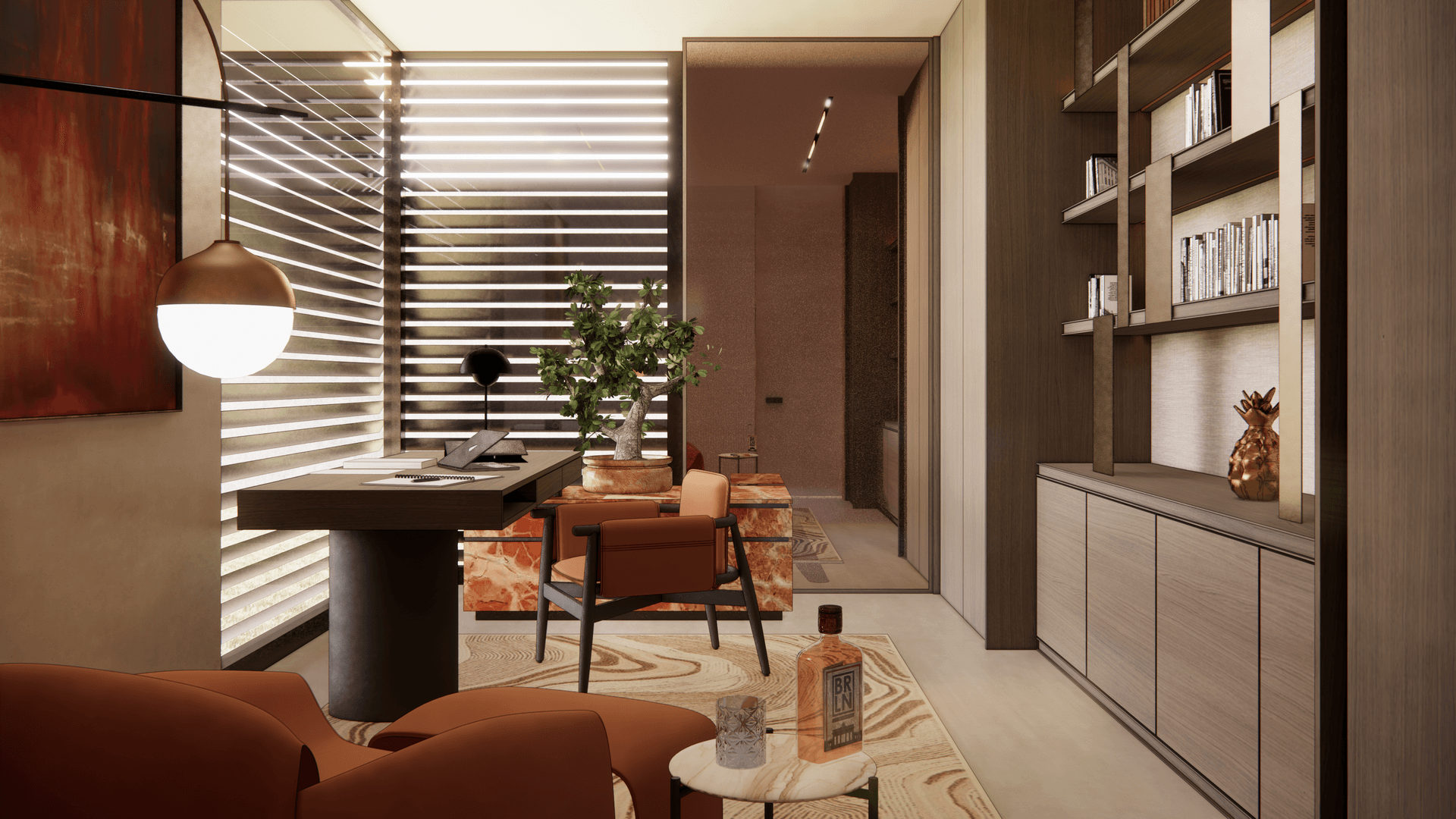 wnetrze-hollywood-hills - Gabinet