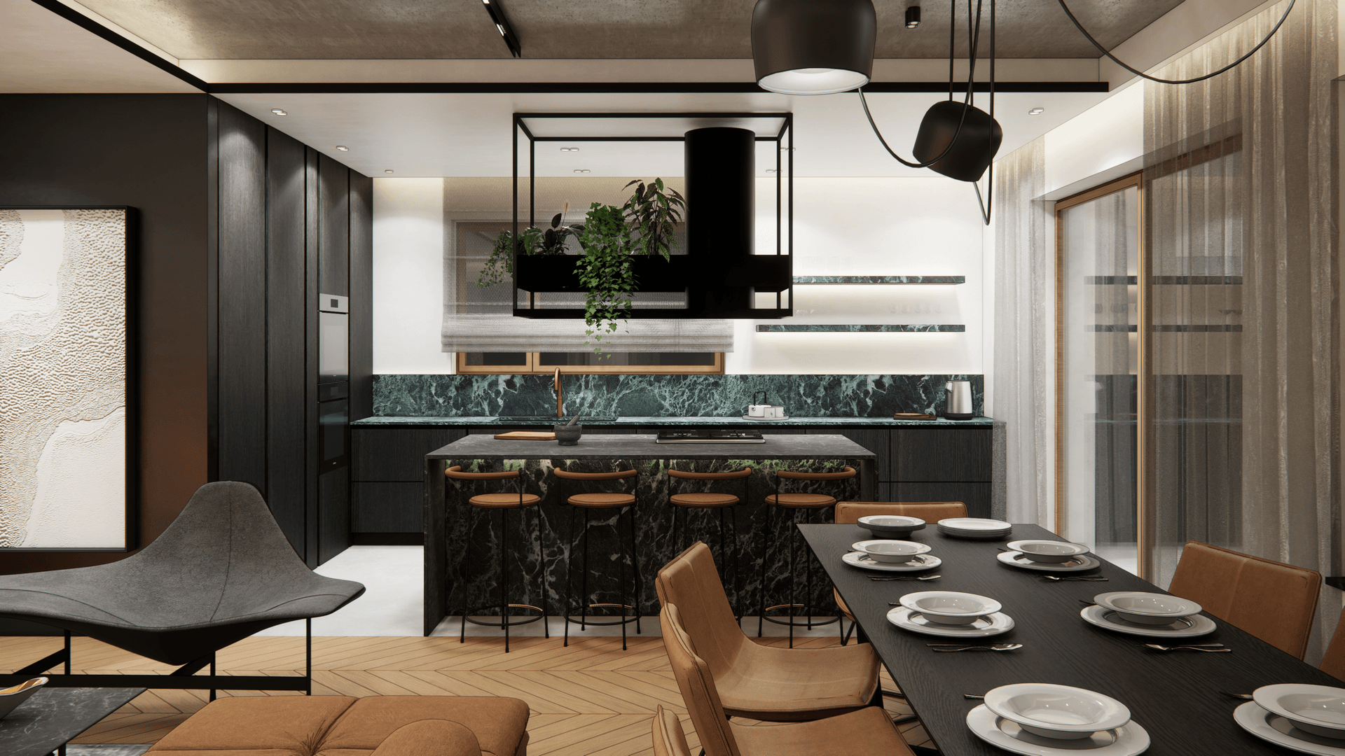 wnetrze-z-akcentami - Strefa dzienna