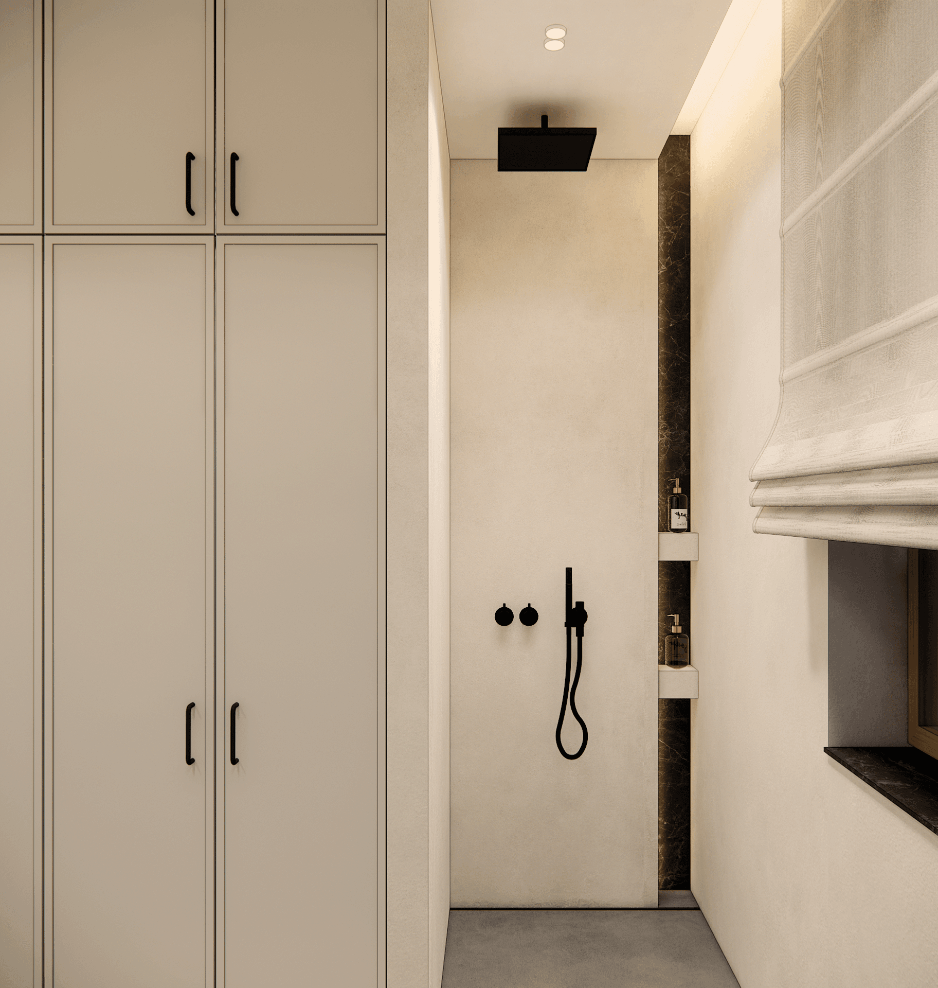 wnetrze-z-akcentami - Łazienka gościnna